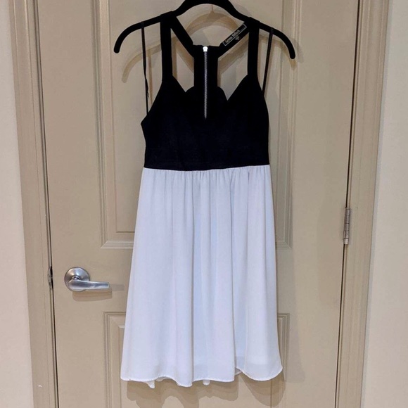 Black & White Love Stitch Formal Dress - Picture 1 of 5